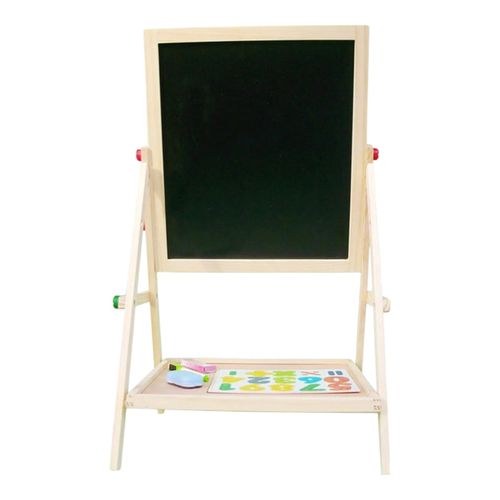 2 In 1 Children Black/White Board Adjustable Wooden Easel Kids Drawing Board UK — image 3
