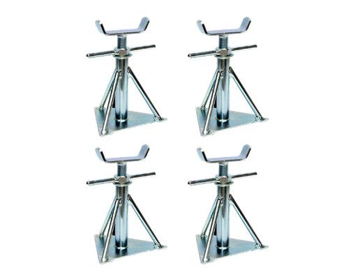 Static Caravan Very Small Axle Stands X4 Mobile Home Siting Chassis 7.5" - 10.5"