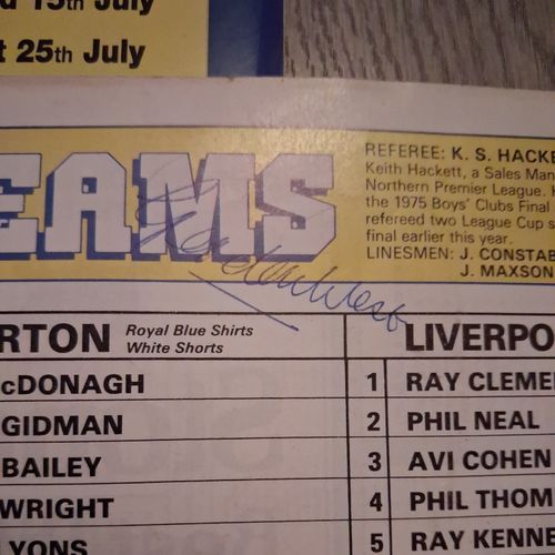 JOBLOT OF AUTOGRAPHED PROGRAMMES — image 2