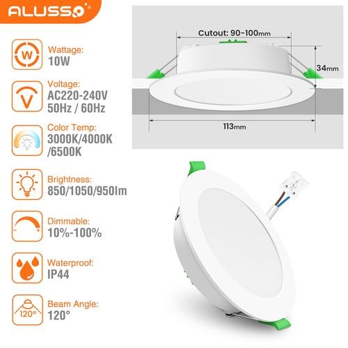 UK Ultra Slim Recessed LED Flat Panel Ceiling Spot Lights Downlights Spotlights