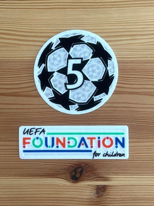 2021-2024 UEFA Champions League Starball Winners 5 Times Patch Badge Barcelona