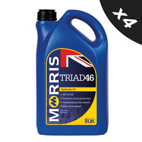 4x Morris Iso 46 Hydraulic Oil Fluid 5L Triad 46 ISO VG46 ISO11158, DIN51524 — image 1