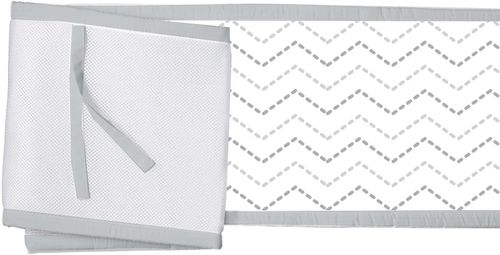BreathableBaby Mesh Liner 4 Sided - Grey Chevron - Open Box — image 4