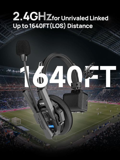 SYNCO XTALK XPRO5 Wireless Intercom Headset 2.4GHz System 5 Person 500m/1640ft — image 6