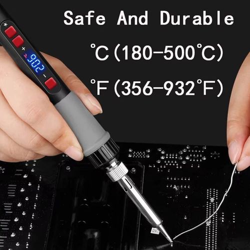 90W Soldering Iron Kit Electronics Welding Irons Solder Tools Adjustable Wire UK — image 13