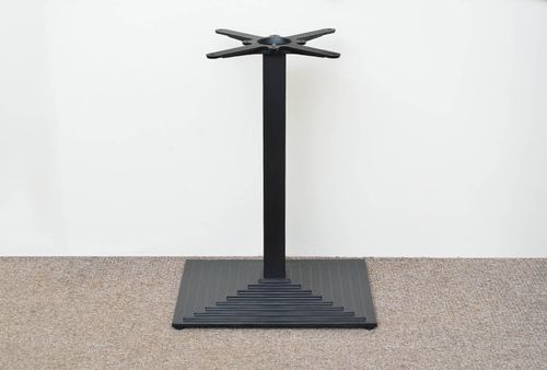 black premium cast iron table base dining restaurant cafe pub oblong — image 2