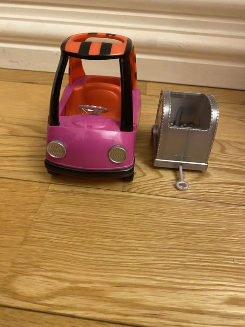 LOL Surprise Doll Little Tikes Cozy Coupe Pink Flame Car with Trailer 3SP1CY MGA — image 12