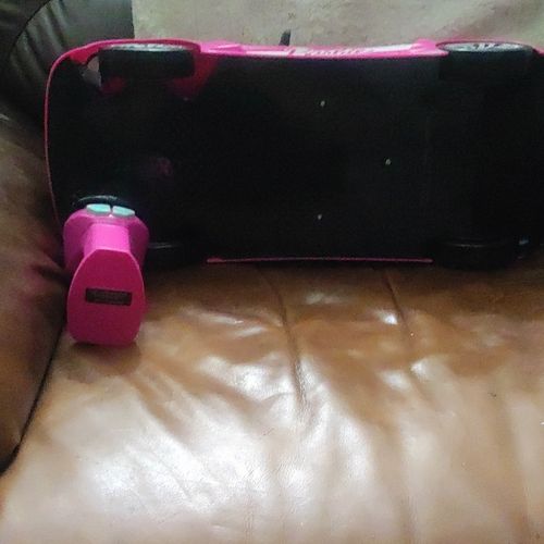 Barbie Pink & Silver Remote Control Convertible Car Vehicle Set w/ Controller — image 2