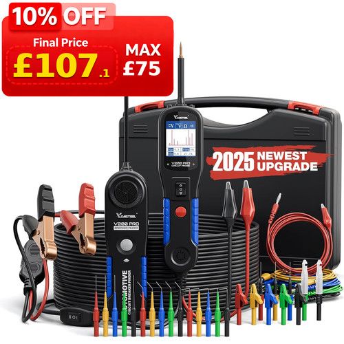 Upgrade V200Pro Auto Power Circuit Probe Tester Break Finder with 30 Pin Set