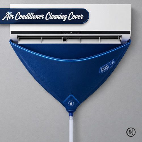 100cm Thickened Cleaner Air Coditioning Cleaning Cover Bag PVC with Water Pipe