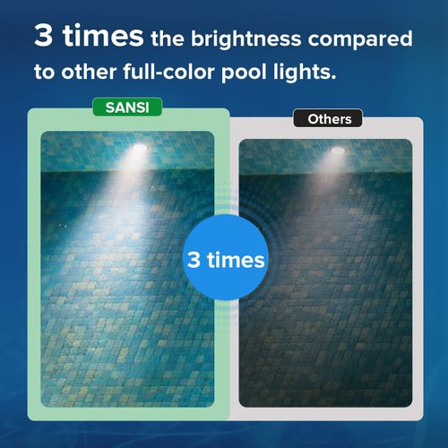 4PCS SANSI LED RGBW Pool Lights With Remote for Above Ground Swimming Pool IP68 — image 4