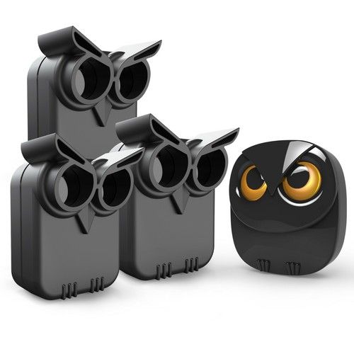 Htzsafe Owl Wireless Driveway Alarm Mailbox Alert  1 Receiver + 3 Sensors