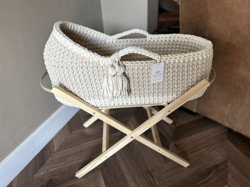 Crochet Moses Basket WITH MATTRESS - Made To Order — image 3
