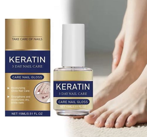Keratin Nail Care Gloss 15ml Nail Strengthener Moisturizer 3 Day Treatment — image 5