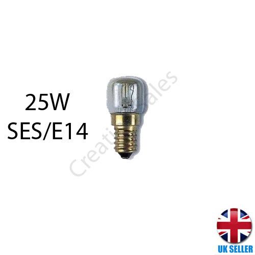 Oven Bulb Lamp 300°C Cooker Appliance Light 15W 25W Small Screw E14 SES 240V UK — image 3