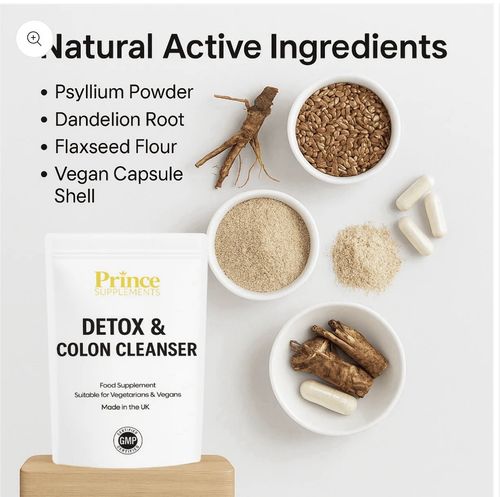 Detox Colon cleanse strong vegan uk made  Capsules /Tablets weight loss pills — image 2