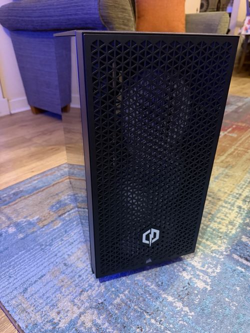 Corsair 3000D Black ATX Mid Tower Case Tempered Glass Side Panel Mesh Front — image 3