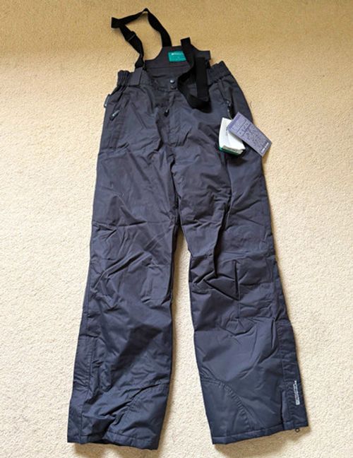 Mountain Warehouse Raptor Kids Ski Snow Pants Grey Size 13 - New w Tags