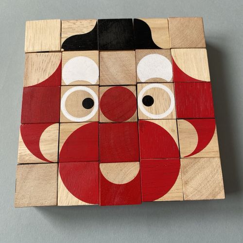 Miller Goodman Mini Face maker Wooden Bricks Shape Puzzle Toy — image 9