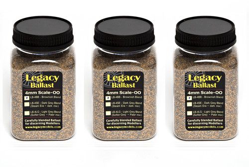 LB-4BB.3 DCC Concepts 4mm (OO/HO) Scale Legacy Ballast - Brownish Blend