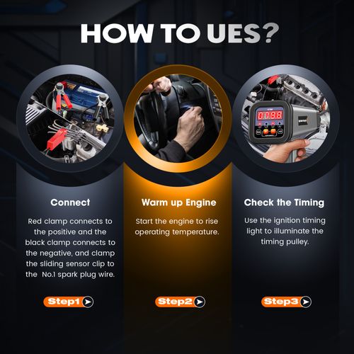 Digital Engine Ignition Timing Light Timing Strobe Lamp Gun for 12V Car & Truck — image 8