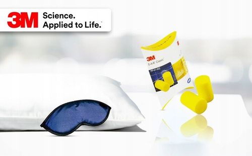 3M EAR Classic Foam Ear Plugs, Sleep Aid, SNR 31dB Factory Sealed 100% Hygienic — image 6