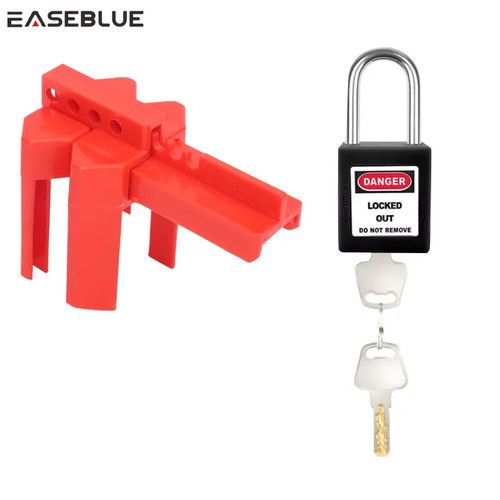 Adjustable Ball Valve Lockout Safety Padlock Faucet Handle Pipe Outdoor Spigot