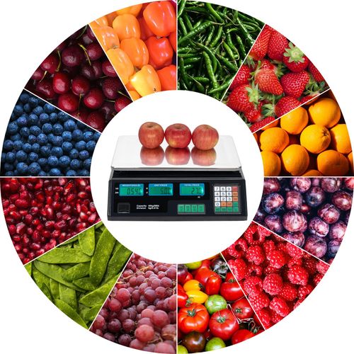 40kg/5g Digital Scale Electronic Price Computing Scales Vegetable Fruit Retail — image 12