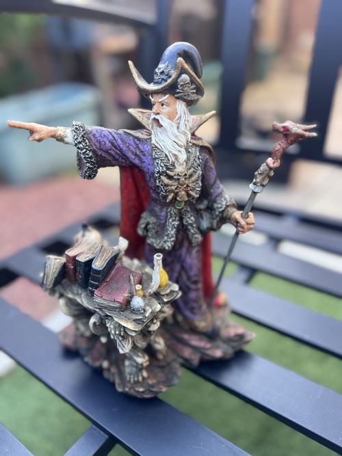 Vintage A.A.D.L.P. Pirate Wizard Warlock Statue Adams Apple Studios — image 3