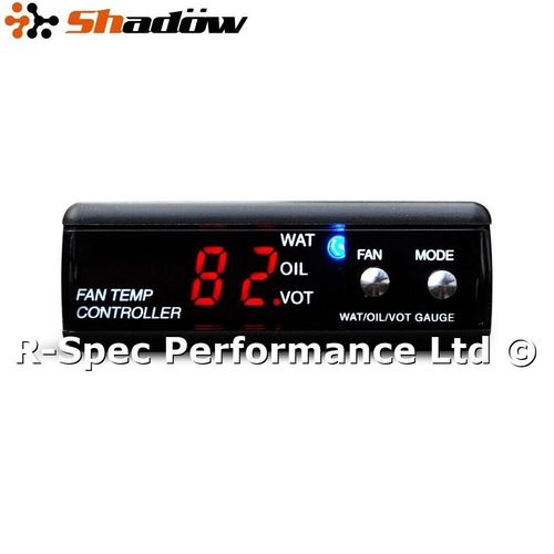 Cooling Fan Temperature Controller Display Engine Radiator Water Oil Temp 12v — image 3