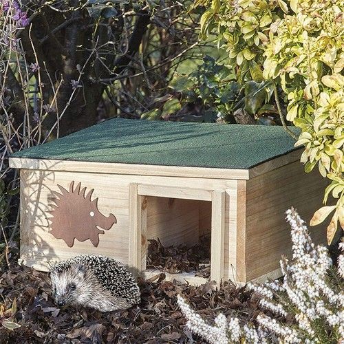Eco Friendly Wooden Hedgehog House Gerbil Hamster Rat Hibernation Shelter Hutch