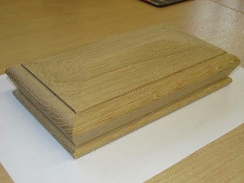 Stair Newel Post Cap Double Pyramid Newel Cap 70mm Solid Pine or  Solid Oak
