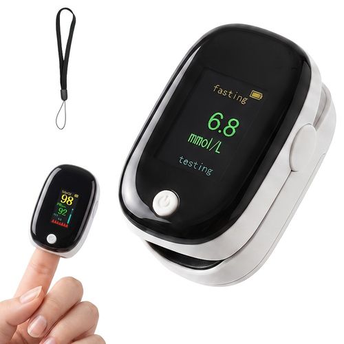 2-In-1 Fingertip Blood Glucose And Oxygen Monitor Spo2 Glucose Meter Pulse Rate — image 8