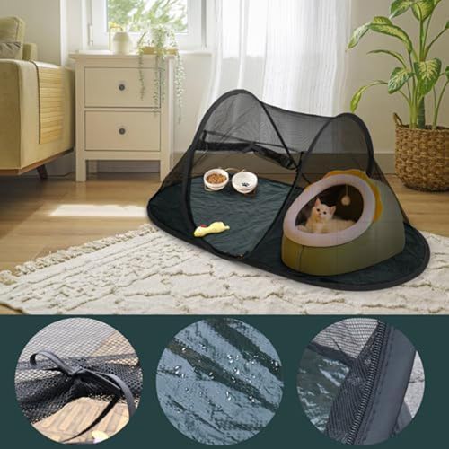 For Indoor Use Foldable Mesh Tent Easy Setup Playpen Lightweight Material — image 11