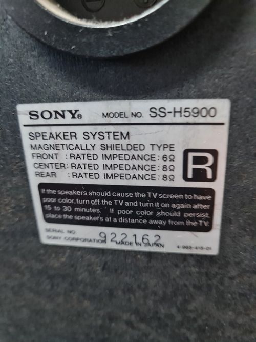 Sony  SS-HS900 speakers — image 4