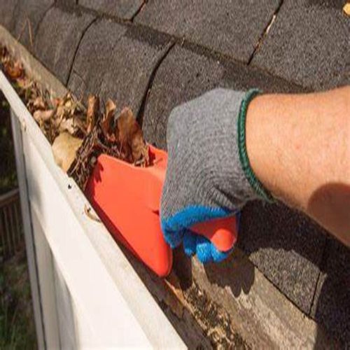 5pcs Retractable Drain Gutter Scoop Cleaning Garden Leaf Gutter Spoon Tool — image 2