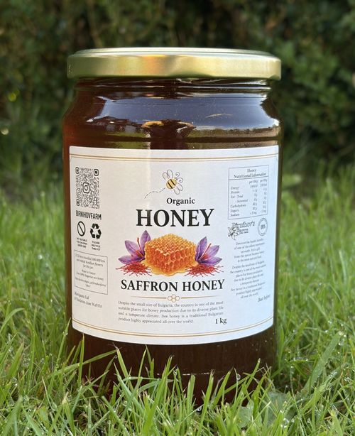 1kg Saffron Raw Organic Honey 100% Pure Natural — image 1