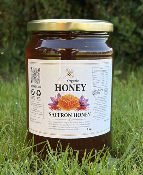 1kg Saffron Raw Organic Honey 100% Pure Natural