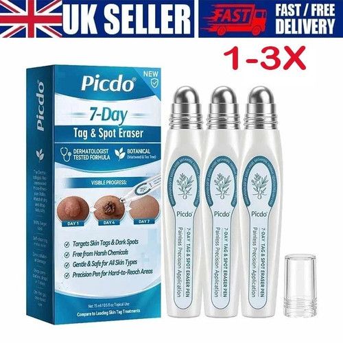 1-3X Picdo Skin Tag Remover,Picdo Tag and Spot Eraser,Skin Tag&Dark Spot Remover