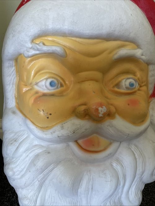 Light Up Electrical Santa Claus Face Christmas Decoration - Working — image 3