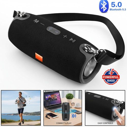 40W Portable Wireless Bluetooth Speaker Waterproof Stereo Bass Loud USB AUX FM
