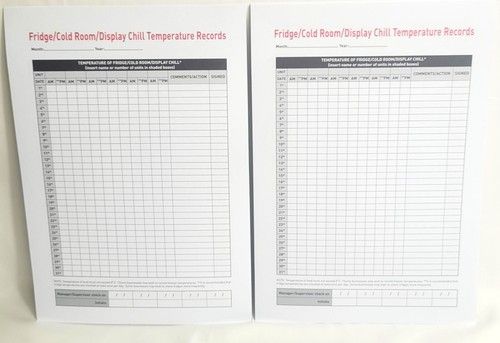 24 Month SC2 Temperature Fridge Cold Room Display Chill Records 2065 As Printed.
