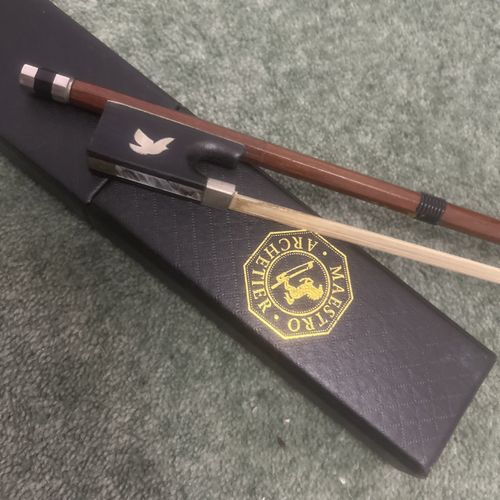 Violin Bow With Dove Frog Detailing 75cm — image 1