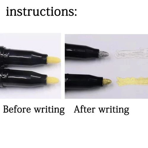 Metallic Liquid Chrome Mirror Marker Pen Waterproof Paint Pens Craftwork DIY — image 4