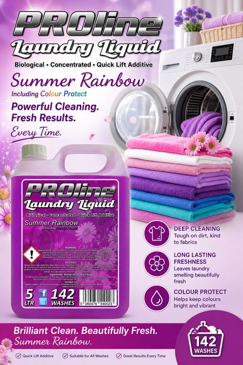 Premium Bio Laundry Liquid / Detergent Colour Wash X4 (568 WASHES) 4x 5ltr — image 4