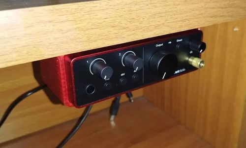 Focusrite Scarlett Solo 4th Gen Under Desk Mount – Space-Saving Audio Interface — image 1