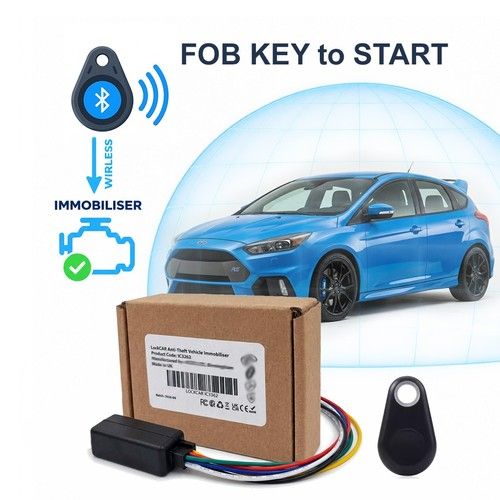 Bluetooth Car Immobiliser Tag Fob Hands Free Engine Block Keyless Theft Security
