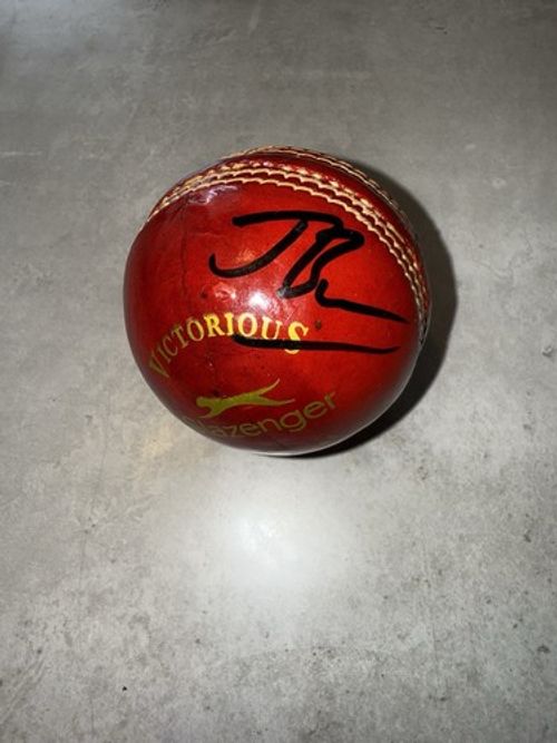 Jasprit Bumrah Signed Autographed Cricket Ball Kohli Sooryavanshi Photo Proof