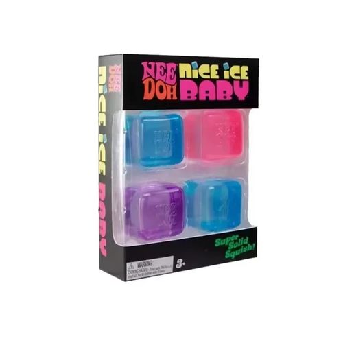 Needoh Nice Ice Baby 4 Pack Mini Cubes Squishy Stress Fidget Toy Authentic — image 1