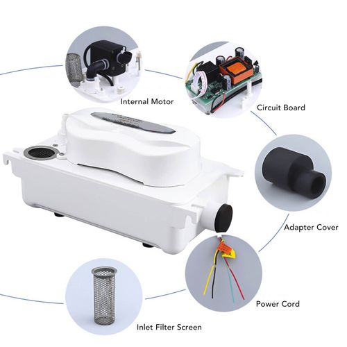 Air Conditioning Drain Pump HVAC Condensate Removal Water Pump With 600ml — image 2